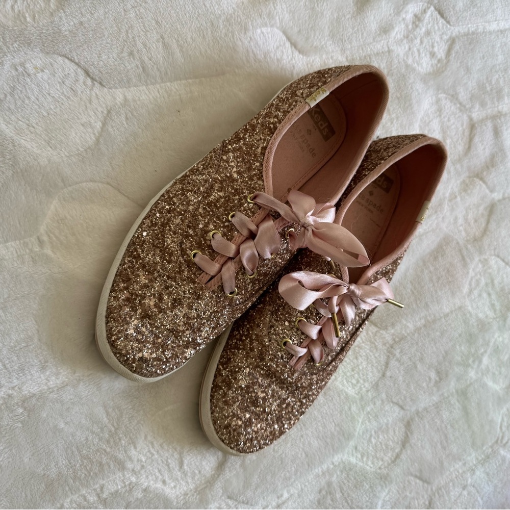 Keds Kate Spade Glittery Pink Sneakers